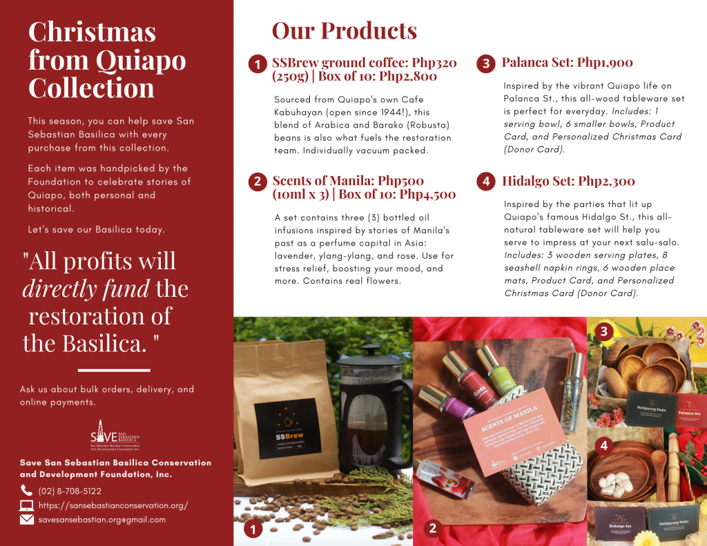 2019 Christmas from Quiapo Brochure