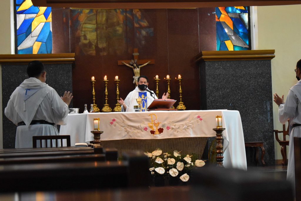 Fray Selma presided the Mass for the Memorial </br> of the Immaculate Heart of Mary