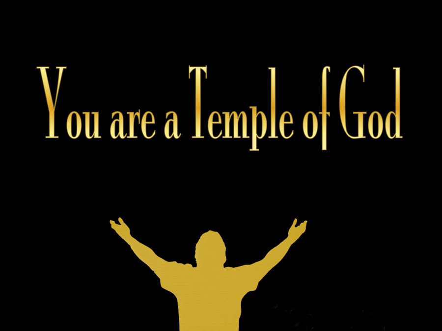 1 Corinthians 3-16 You Are A Temple of the Holy Spirit gold
